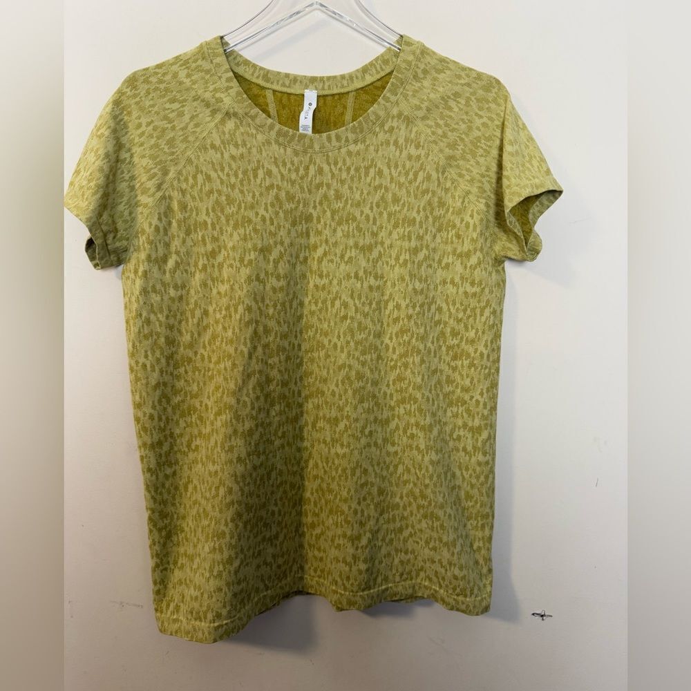 Athleta Momentum Allure Tee XL Lemon Lime